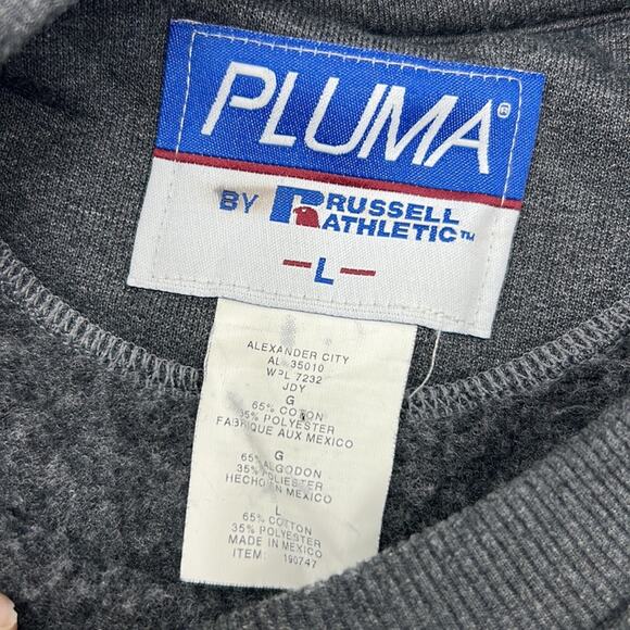 VINTAGE RUSSELL ATHLETIC PLUMA SWEATSHIRT MENS SIZE LARGE GRAY SKATE - Picture 7 of 8